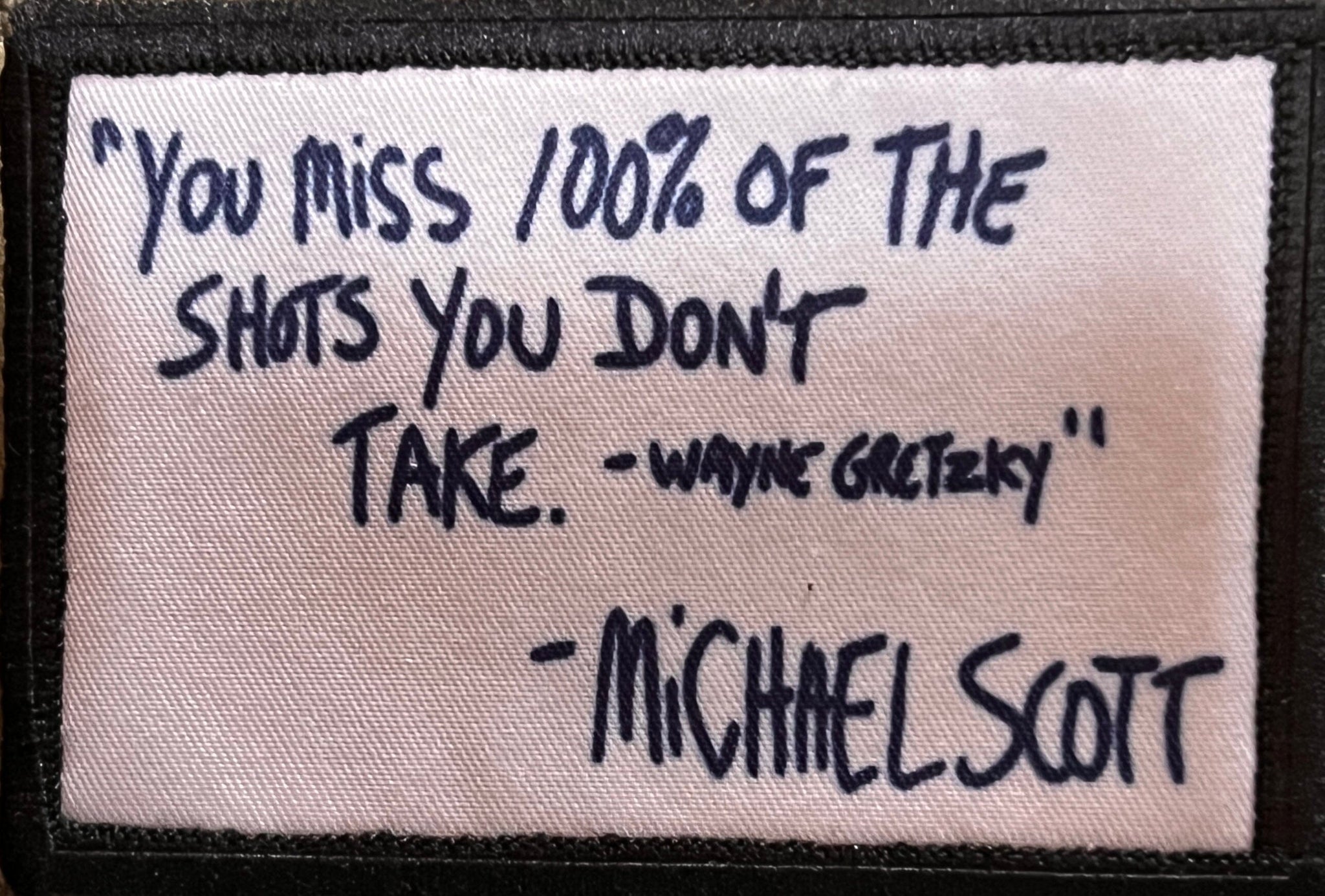 Michael Scott Gretzky Quote The Office Morale Patch Morale Patches Redheaded T Shirts 