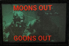 Moons Out Goons Out Morale Patch Morale Patches Redheaded T Shirts 