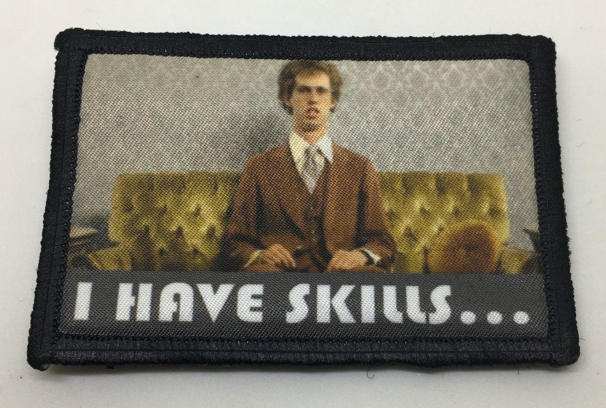 Napoleon Dynamite I Have Skills Morale Patch Morale Patches Redheaded T Shirts 