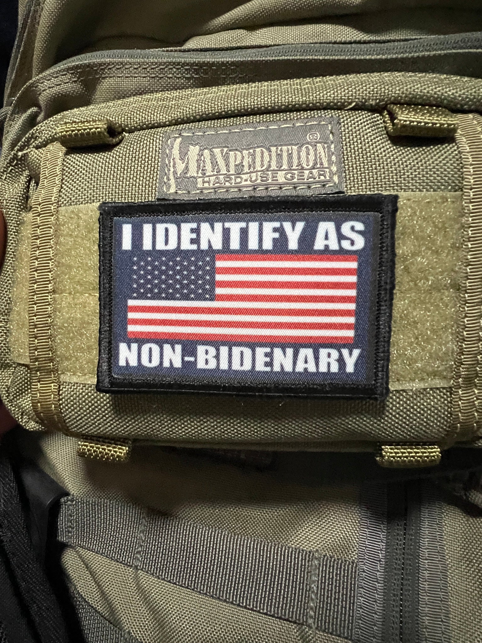 Non-Bidenary Morale Patch Morale Patches Redheaded T Shirts 
