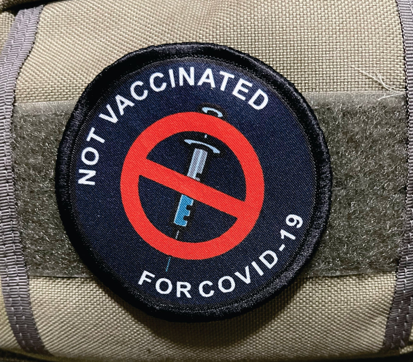 Not Vaccinated for Covid-19 Custom Velcro Patch Morale Patches Redheaded T Shirts 