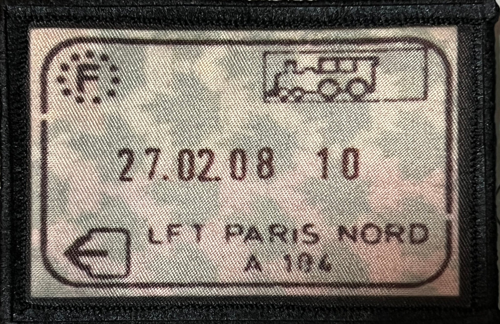 Paris, France Passport Stamp Morale Patch 2x3