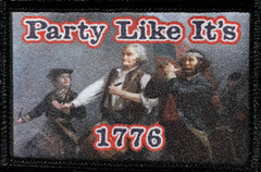 Party Like it's 1776 Morale Patch Morale Patches Redheaded T Shirts 