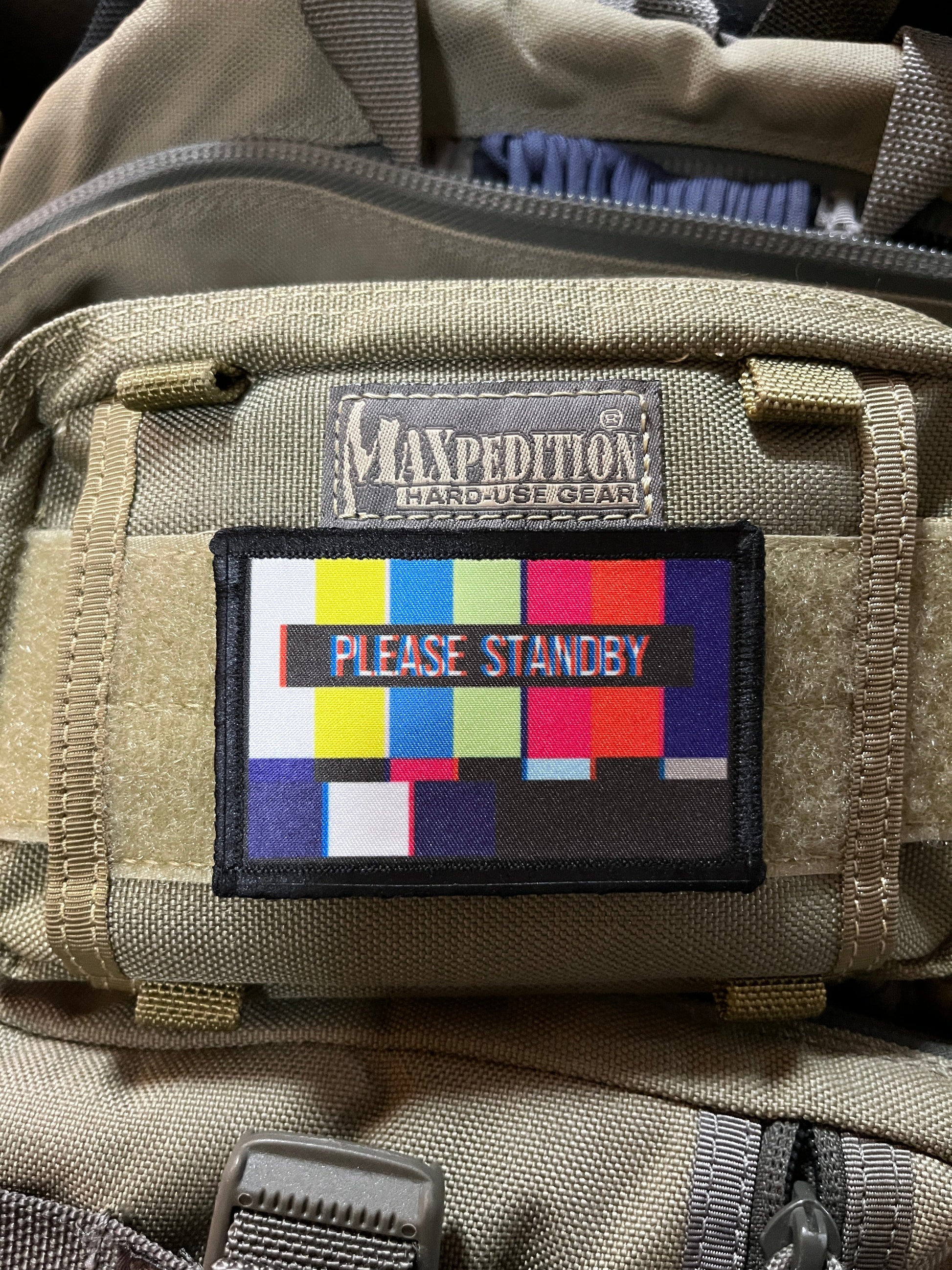 Please Stand By Tv Morale Patch Morale Patches Redheaded T Shirts 