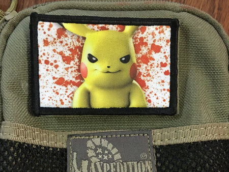 Pokemon Pikachu Morale Patch  Custom Velcro Morale Patches