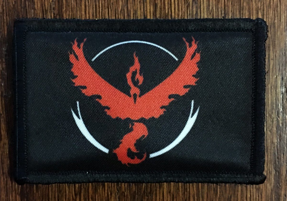 Pokemon Team Valor Morale Patch Morale Patches Redheaded T Shirts 