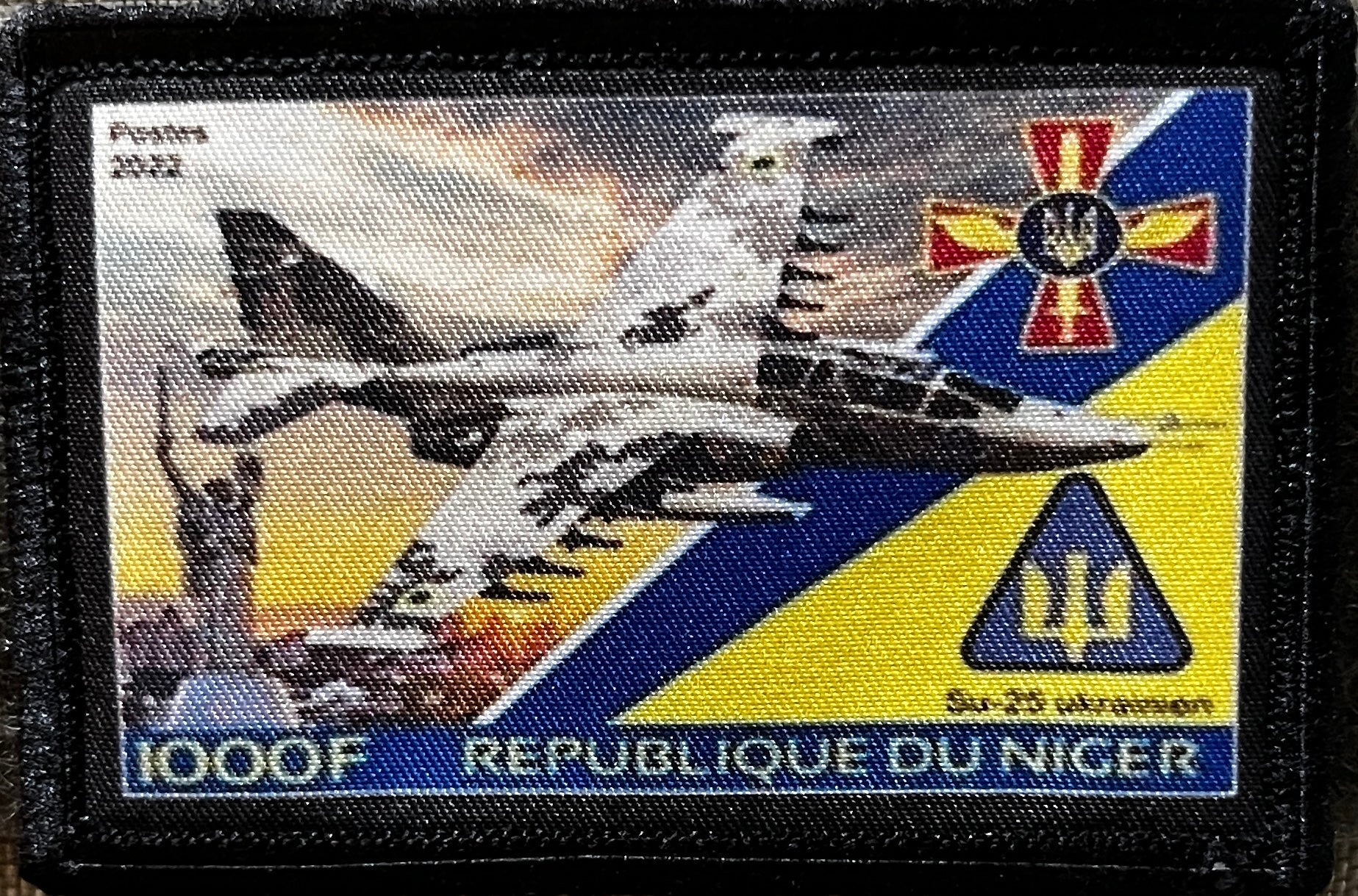 Postage Stamp Ukraine Air Force SU-25 Morale Patch Morale Patches Redheaded T Shirts 