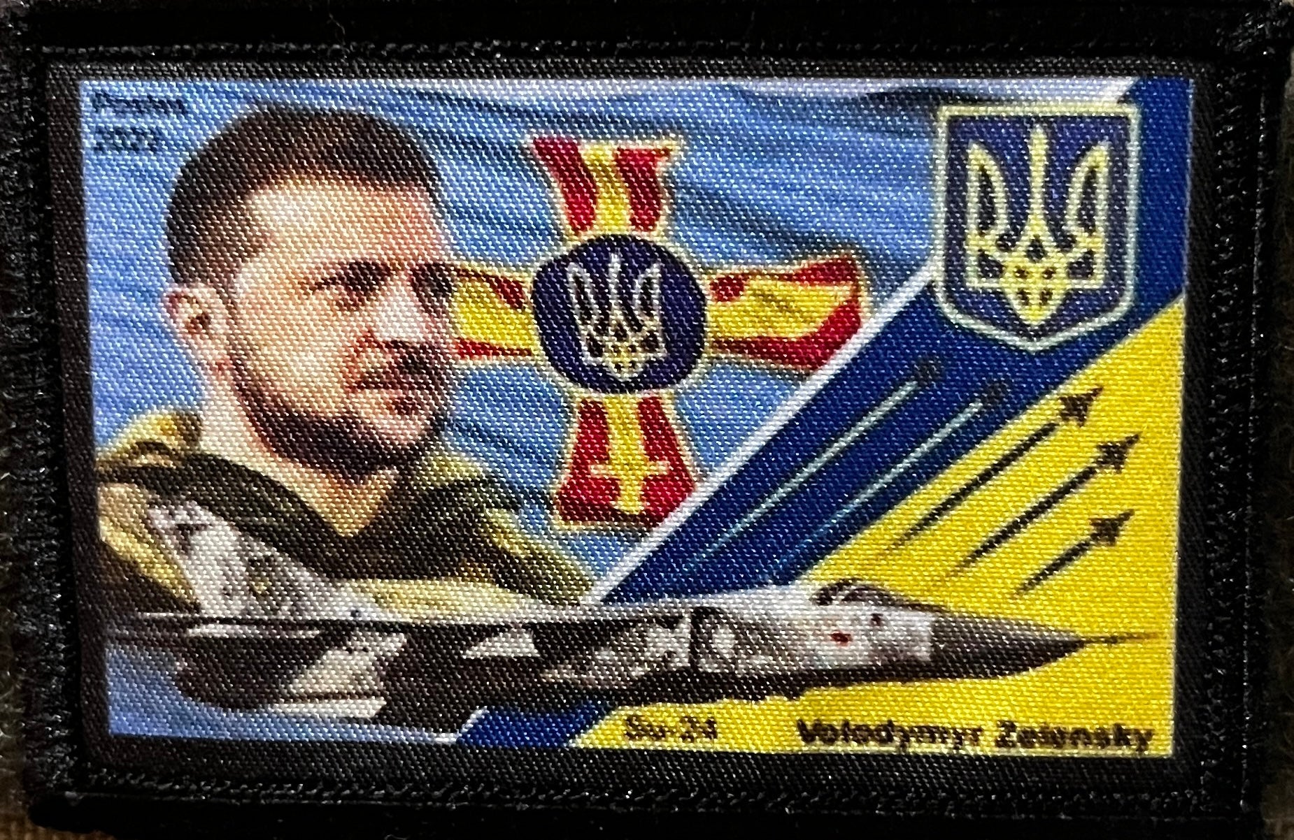 Postage Stamp Zelensky Ukraine Morale Patch Morale Patches Redheaded T Shirts 