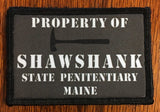 Property of Shawshank Penitentiary Morale Patch Morale Patches Redheaded T Shirts 