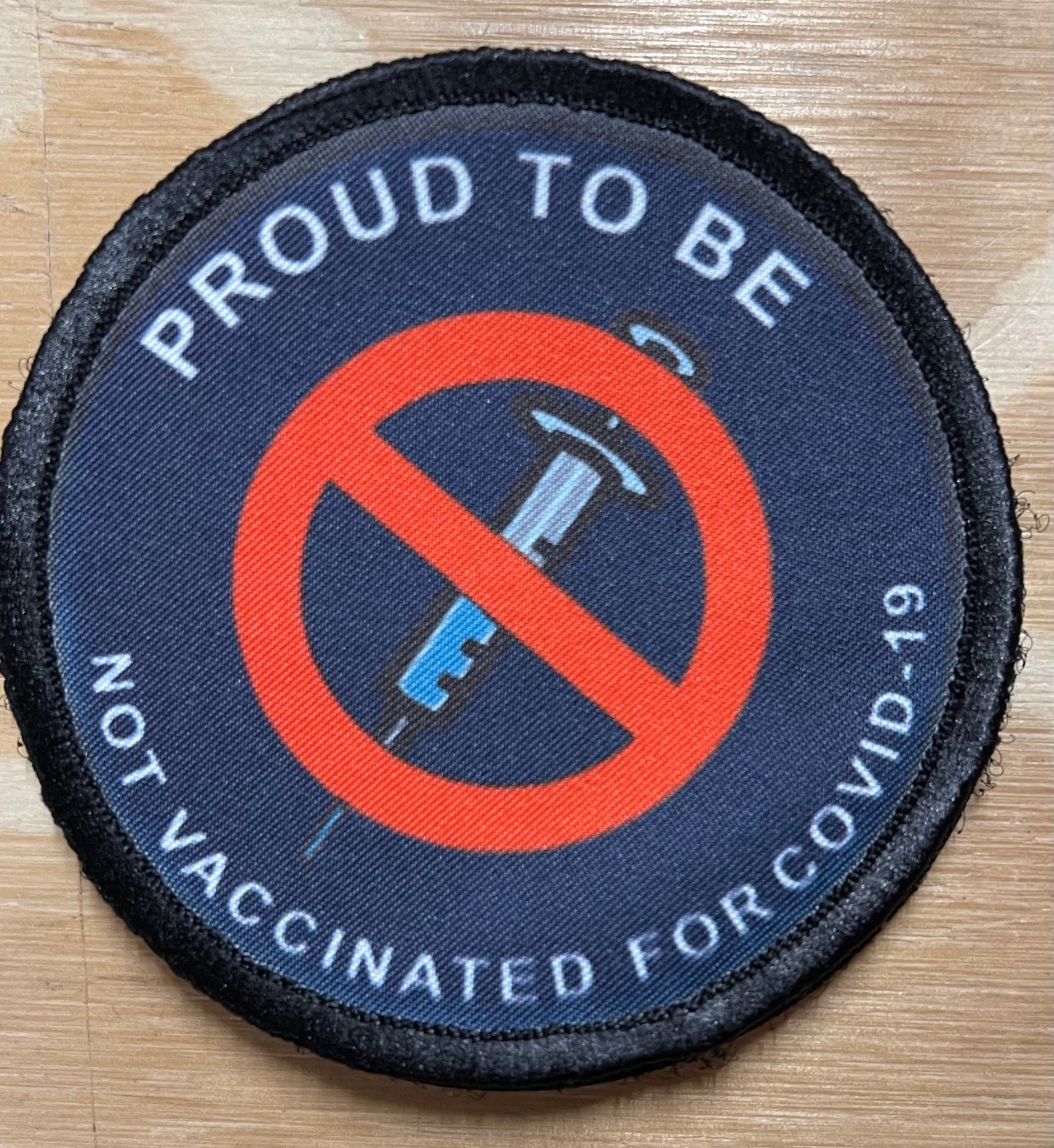 Proud To Be Not Vaccinated for Covid-19 Custom Velcro Patch Morale Patches Redheaded T Shirts 