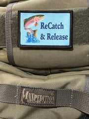 ReCatch and Release Fly Fishing Morale Patch Morale Patches Redheaded T Shirts 
