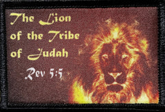 Revelation 55 Lion and the Tribe of Judah Morale Patch Morale Patches Redheaded T Shirts 