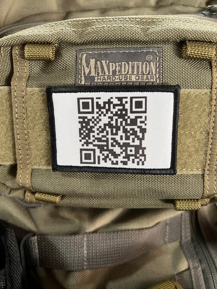 Rick Roll QR Code Morale Patch | Custom Velcro Morale Patches