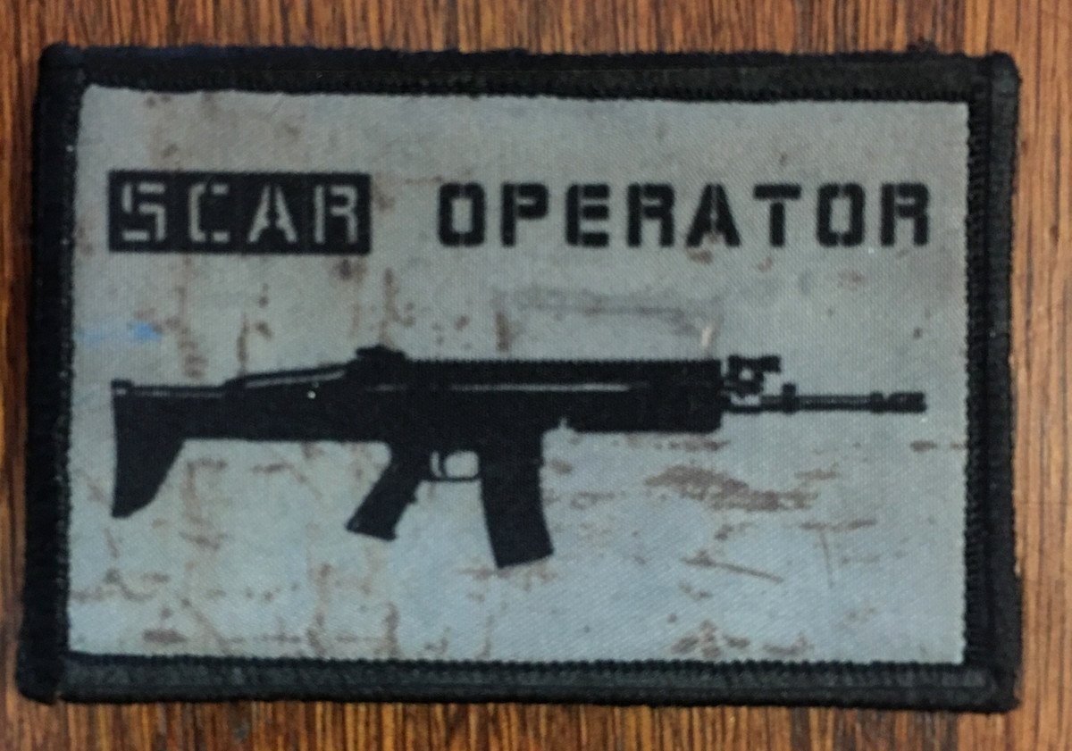 SCAR Operator Morale Patch Morale Patches Redheaded T Shirts 
