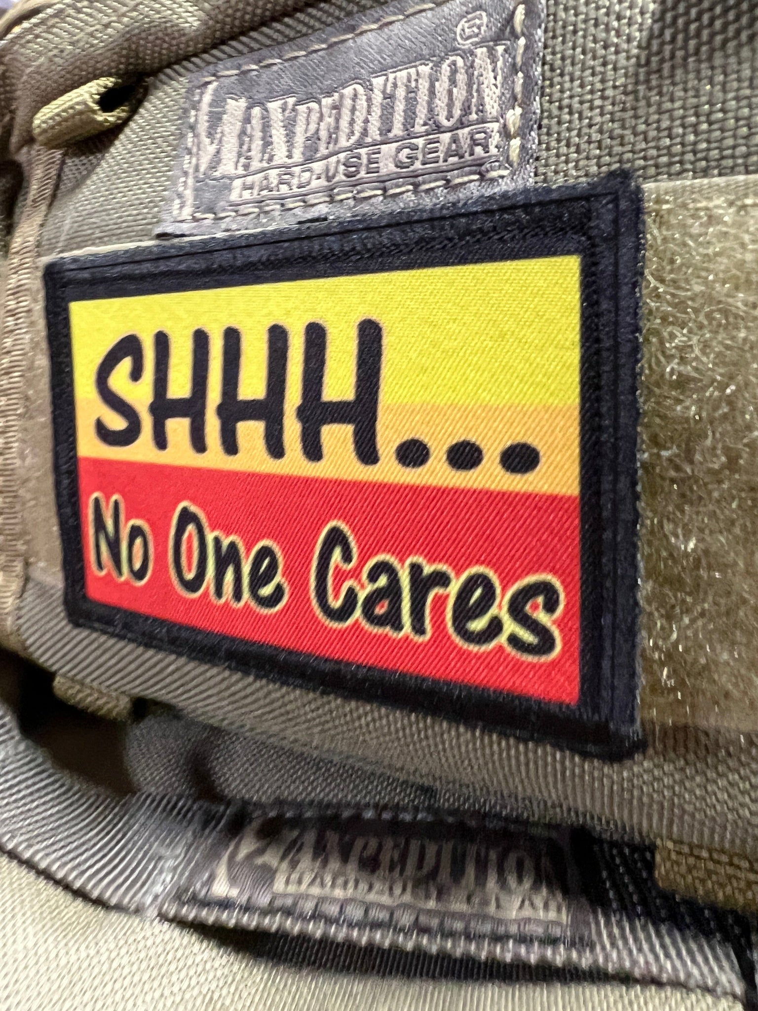 no one cares velcro morale patch