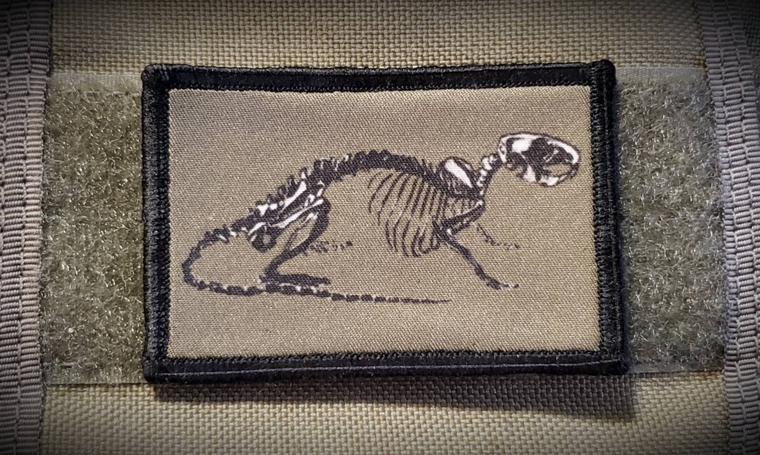 Skeleton Tiger Morale Patch Morale Patches Redheaded T Shirts 