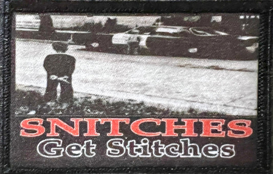 Snitches Get Stitches Morale Patch Morale Patches Redheaded T Shirts 