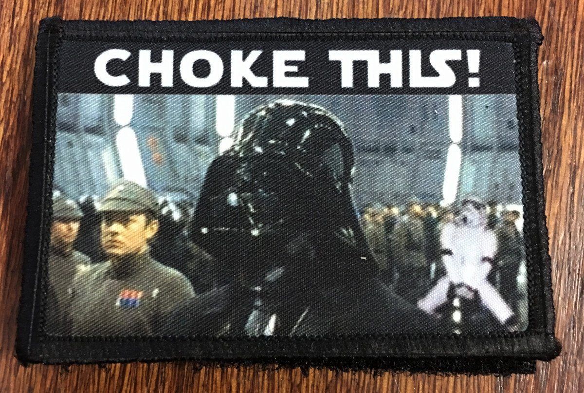 Star Wars 'Choke This' Stormtrooper Morale Patch Morale Patches Redheaded T Shirts 