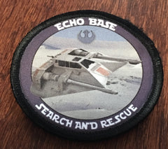 Star Wars Echo Base Search & Rescue Morale Patch Morale Patches Redheaded T Shirts 