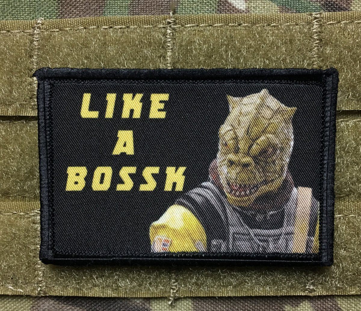 Star Wars Like A Bossk Bounty Hunter Velcro Morale Patch Morale Patches Redheaded T Shirts 
