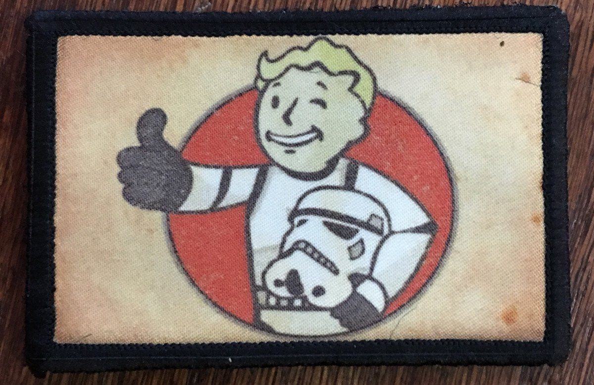 Star Wars Stormtrooper Fallout Vault Boy Morale Patch Morale Patches Redheaded T Shirts 
