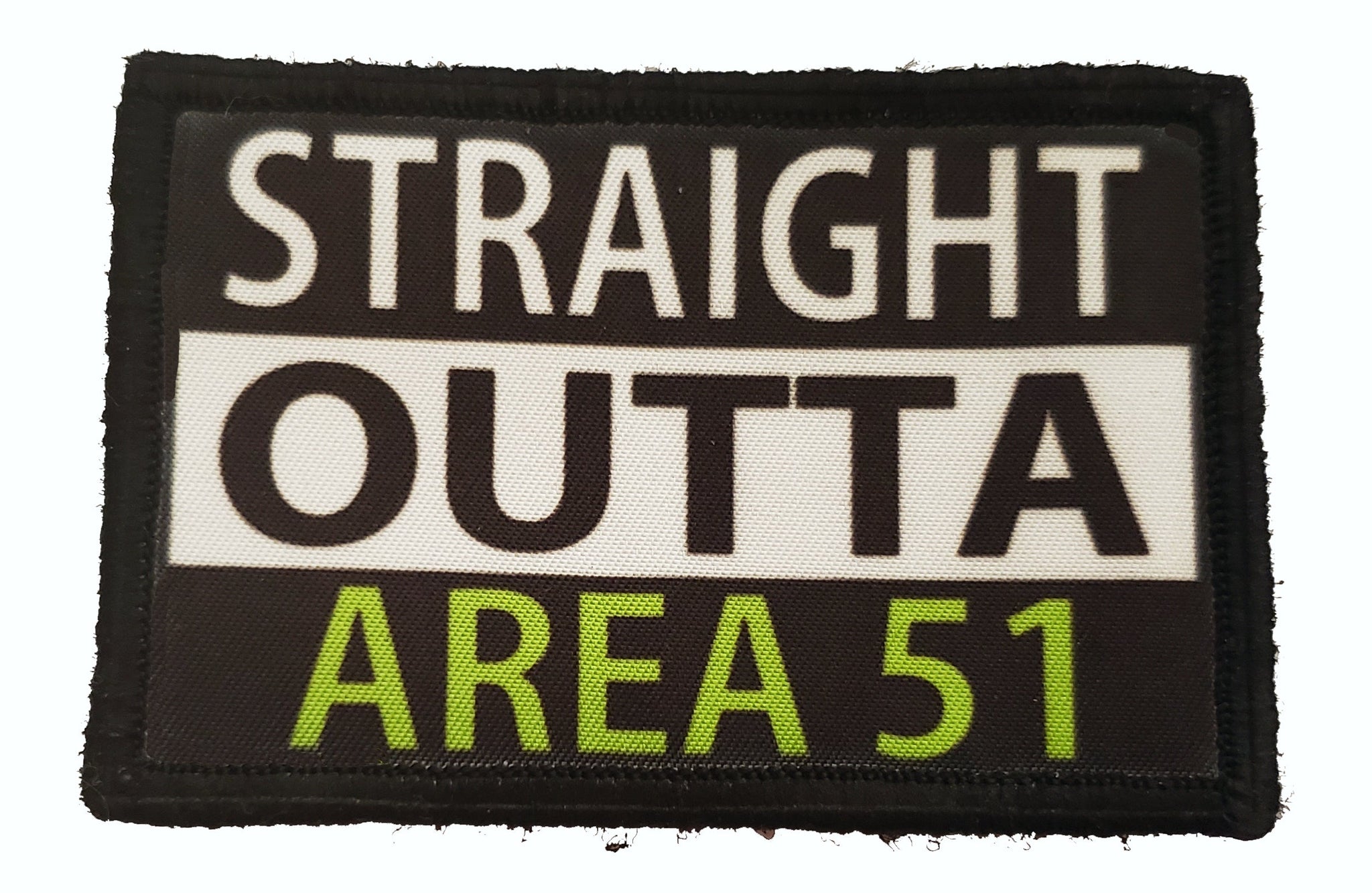 Straight Outta Area 51 Morale Patch Morale Patches Redheaded T Shirts 