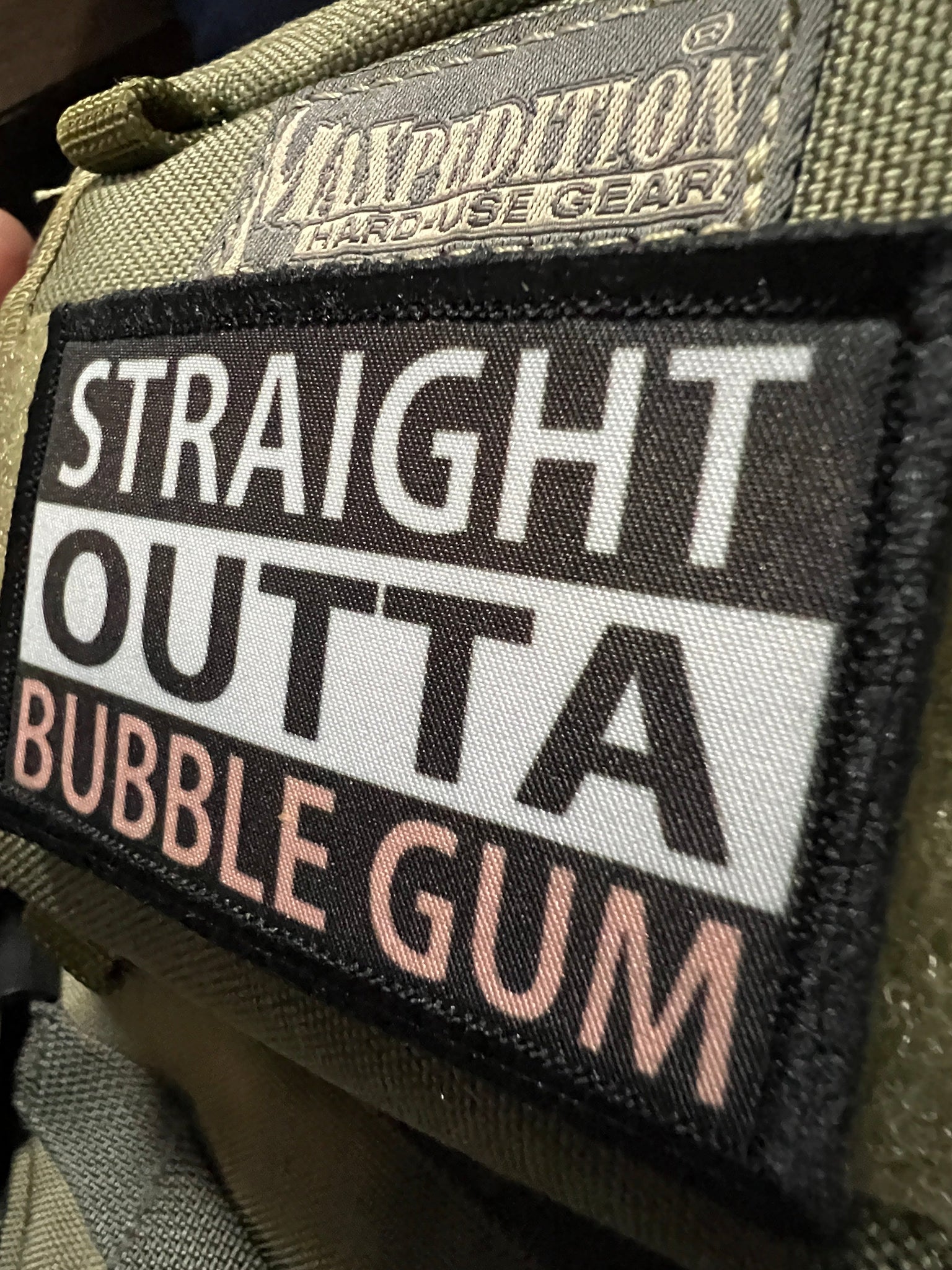 Straight Outta Bubble Gum Morale Patch Morale Patches Redheaded T Shirts 