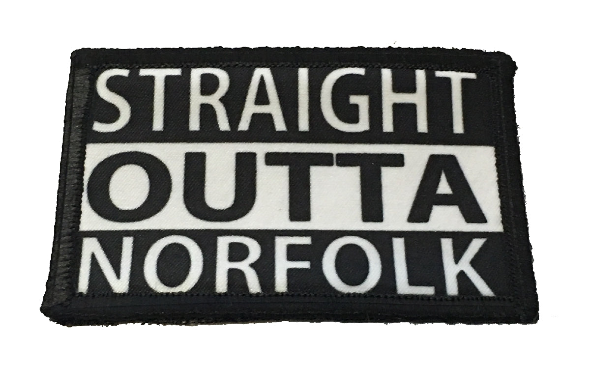 Straight Outta Norfolk Morale Patch Morale Patches Redheaded T Shirts 