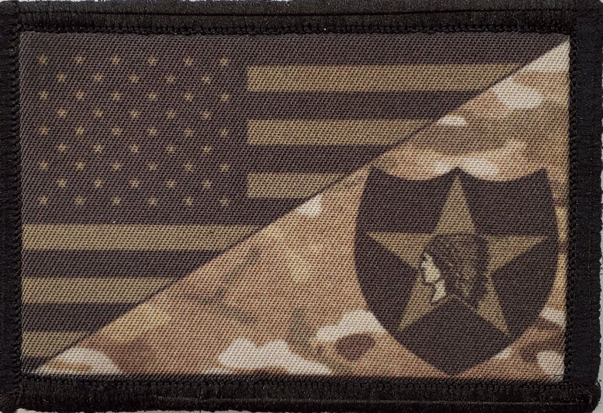 Subdued 2nd Infantry Division USA Flag CUstom Velcro Morale Patch