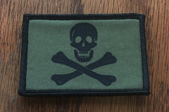 Subdued Pirate Flag Morale Patch Morale Patches Redheaded T Shirts 