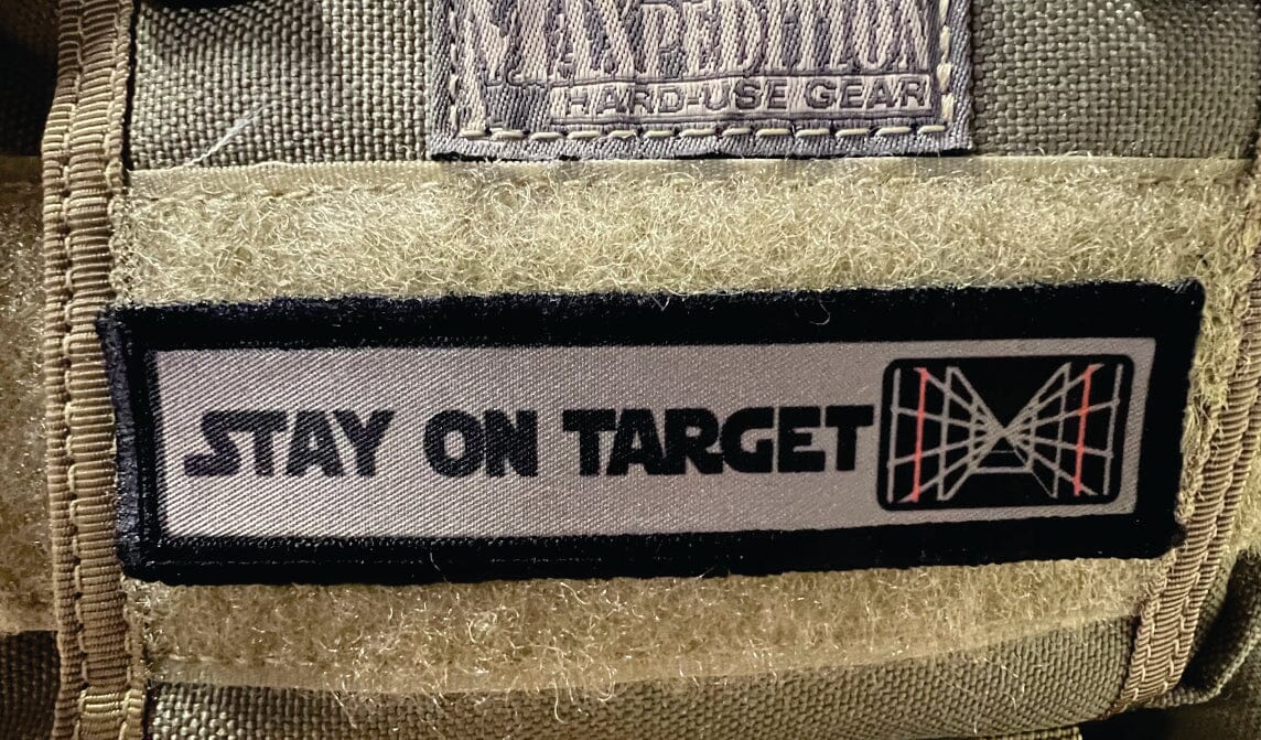 Subdued Stay On Target Velcro Morale Patch 