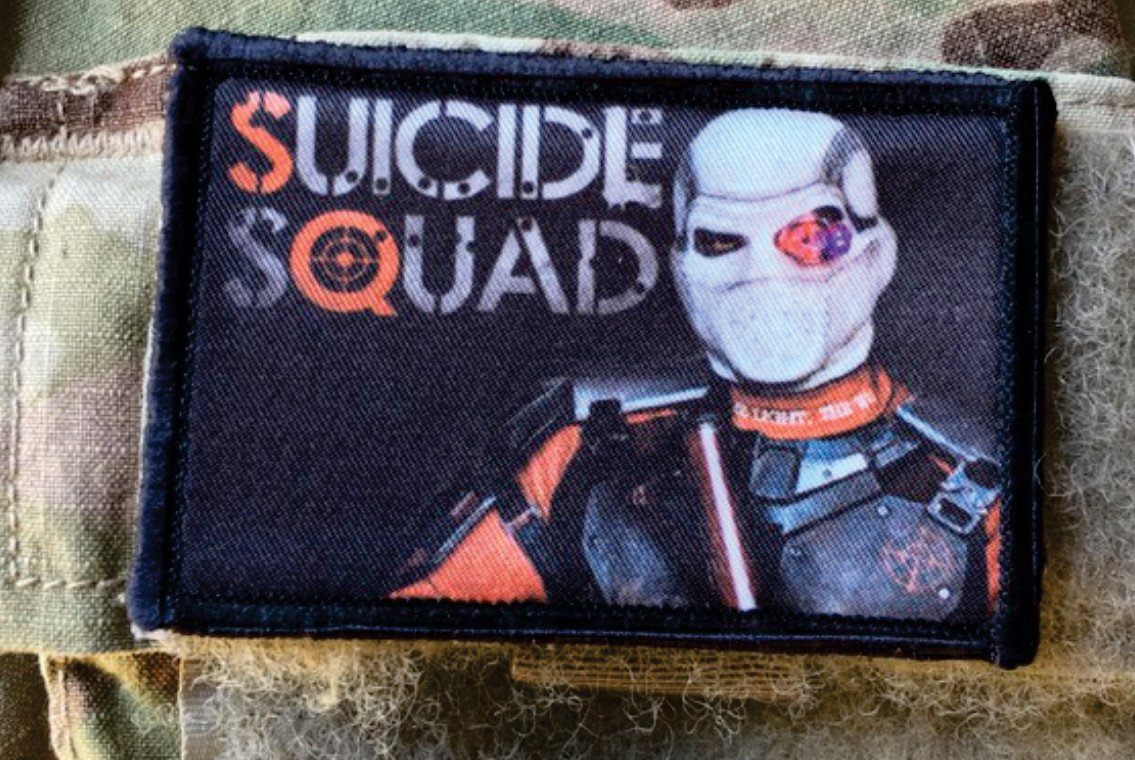 Suicide Squad Deathstroke Morale Patch Morale Patches Redheaded T Shirts 