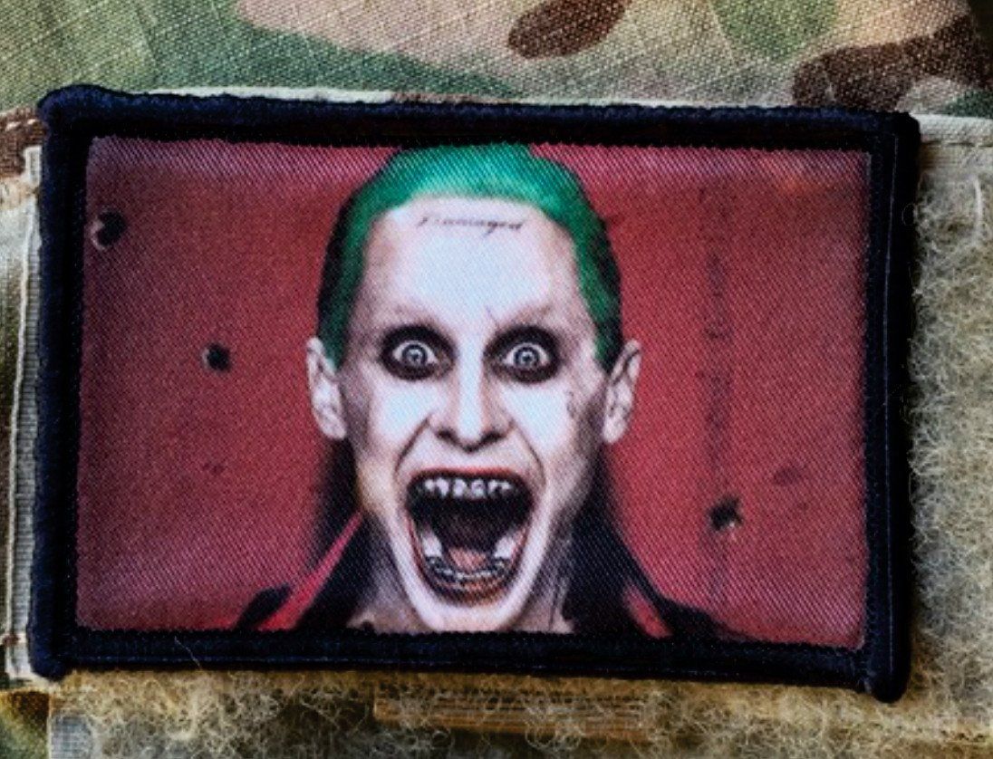 Suicide Squad The Joker Morale Patch Morale Patches Redheaded T Shirts 