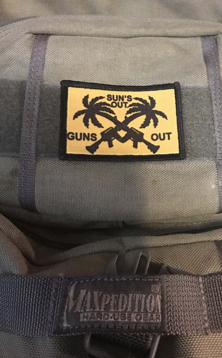 Suns Out Guns Out Morale Patch Morale Patches Redheaded T Shirts 