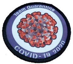 Team Quarantine Covid-19 2020 Velcro Morale Patch Morale Patches Redheaded T Shirts 