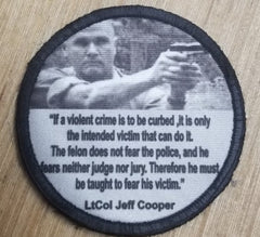 The Felon Must learn to Fear the Victim Morale Patch Morale Patches Redheaded T Shirts 