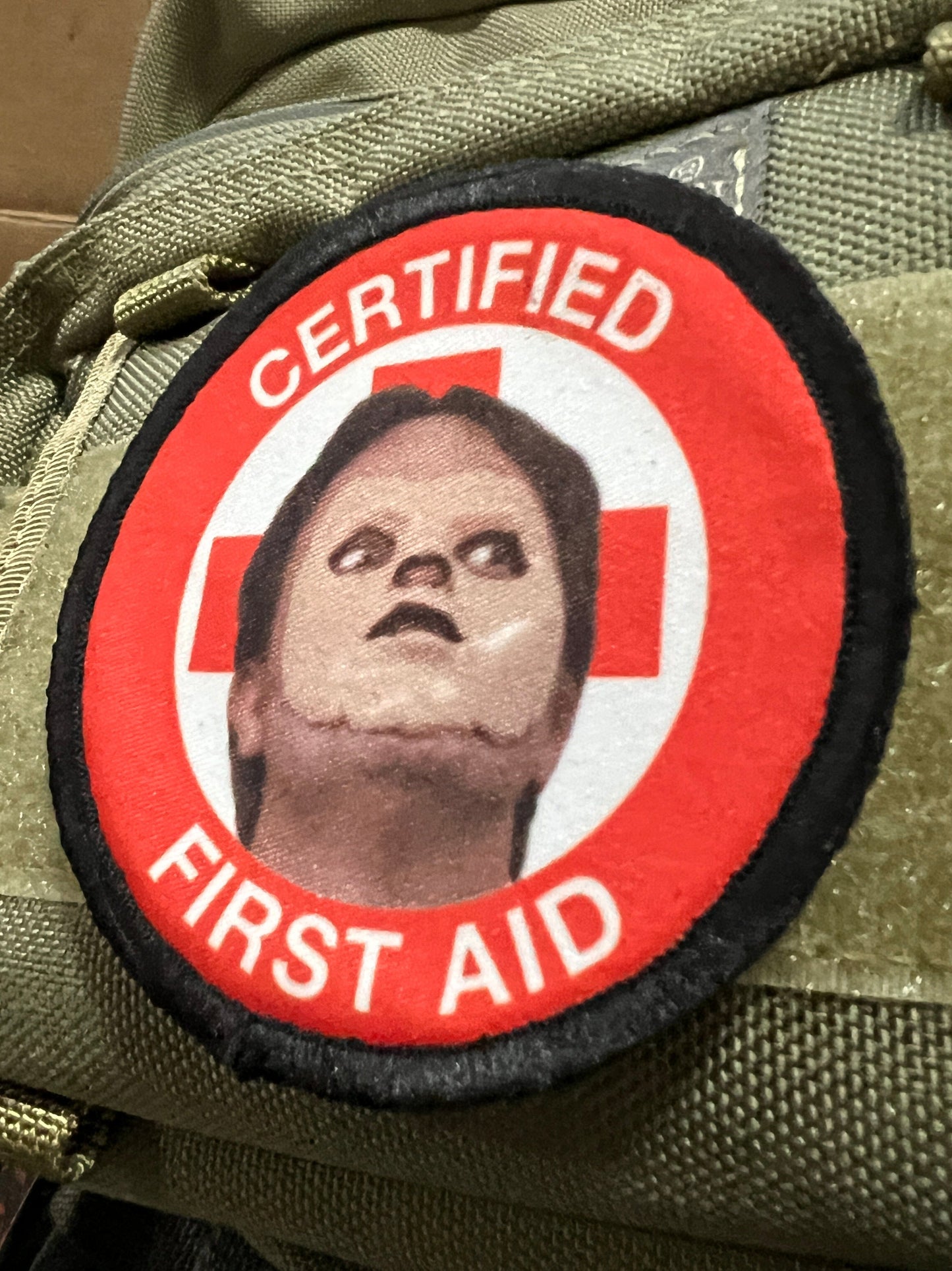 The Office Dwight Schrute "First Aid Certified" Morale Patch Morale Patches Redheaded T Shirts 