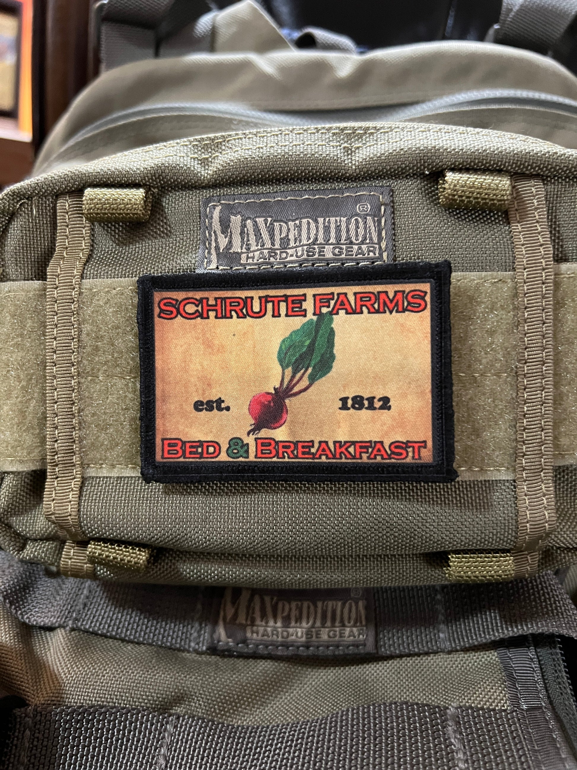 The Office Schrute Farms Morale Patch Morale Patches Redheaded T Shirts 