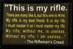 The Rifleman's Creed Morale Patch Morale Patches Redheaded T Shirts 