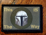 This is the Way Mandalorian 2x3" Morale Patch Morale Patches Redheaded T Shirts 