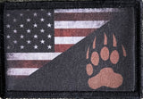 Tracker Paw USA Flag Custom Velcro Morale Patch