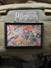 Travel Postage Stamps Morale Patch 2x3