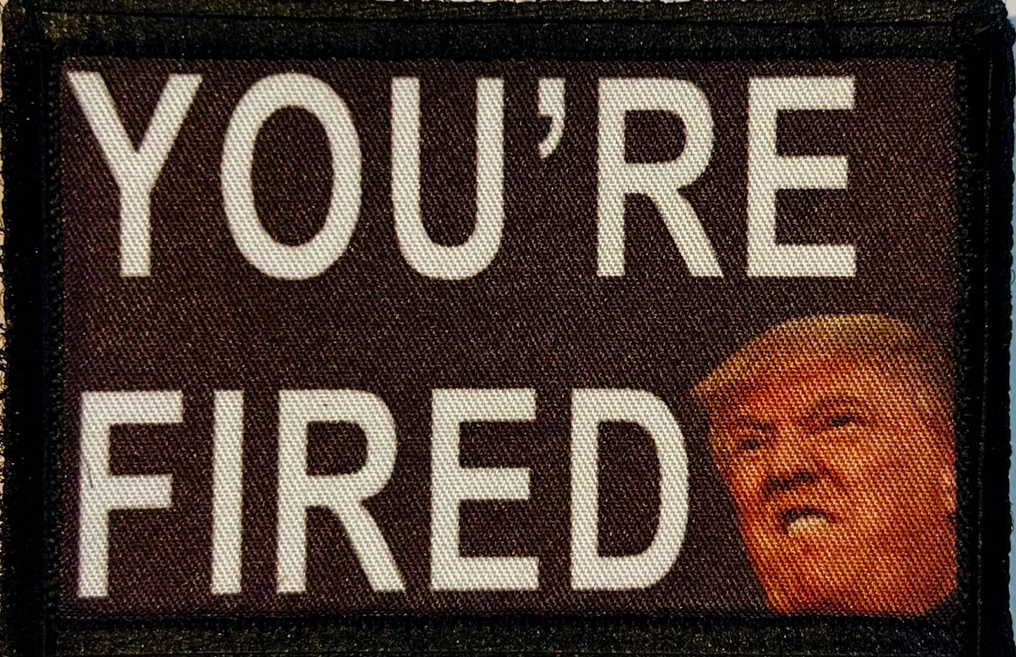 Trump "You're Fired" Morale Patch Morale Patches Redheaded T Shirts 