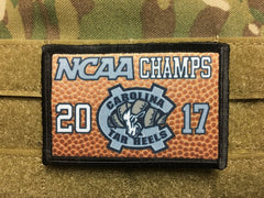 UNC Chapel Hill Basketball NCAA Champions 2017 Morale Patch Morale Patches Redheaded T Shirts 