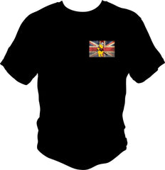 Union Jack & Winnie the Pooh Martini Henry T Shirt T Shirts Redheaded T Shirts Small Black 
