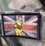 Union Jack Winnie the Pooh with Martini Henry Morale Patch Morale Patches Redheaded T Shirts 