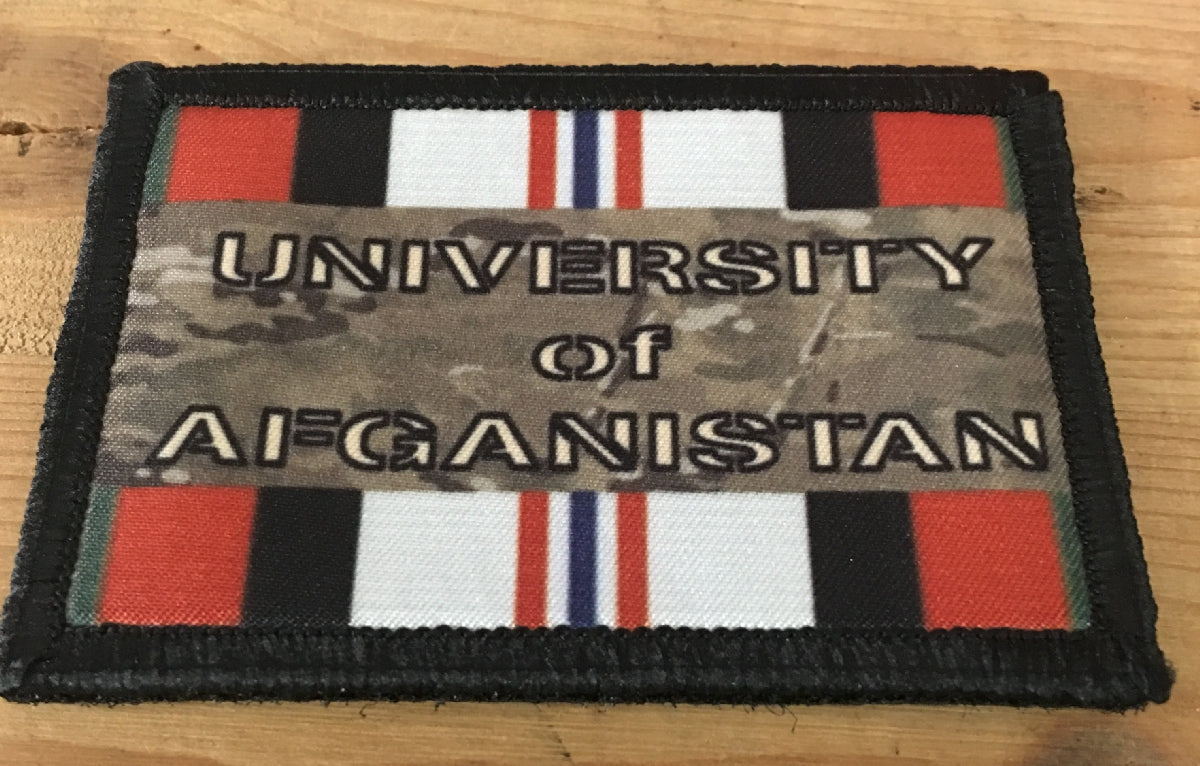 University of Afghanistan Service Ribbon Morale Patch Morale Patches Redheaded T Shirts 