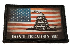 USA Flag Gadsden Snake Morale Patch Morale Patches Redheaded T Shirts 