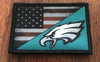 USA Flag / Philadelphia Eagles Morale Patch Morale Patches Redheaded T Shirts 