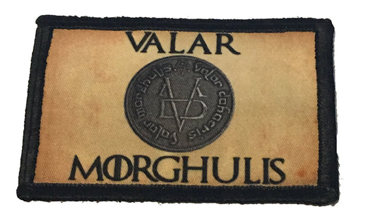 Valar Morghulis Game of Thrones Morale Patch Morale Patches Redheaded T Shirts 